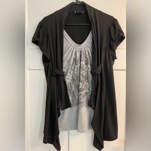 Care sport shirt with cap sleeve.